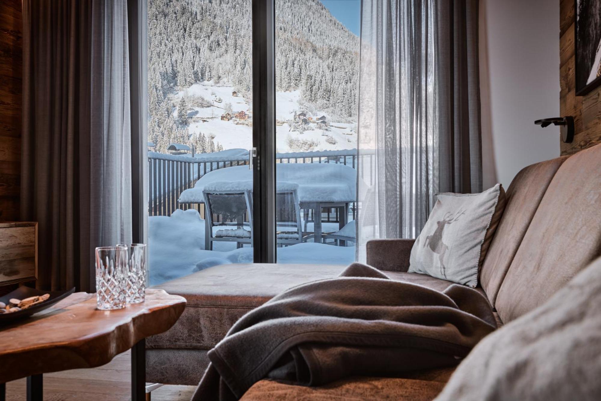 Das Luxurioese Chalet-Apartment In Der Residenz Silvretta - Inklusive Silvretta Card Premium See Kültér fotó