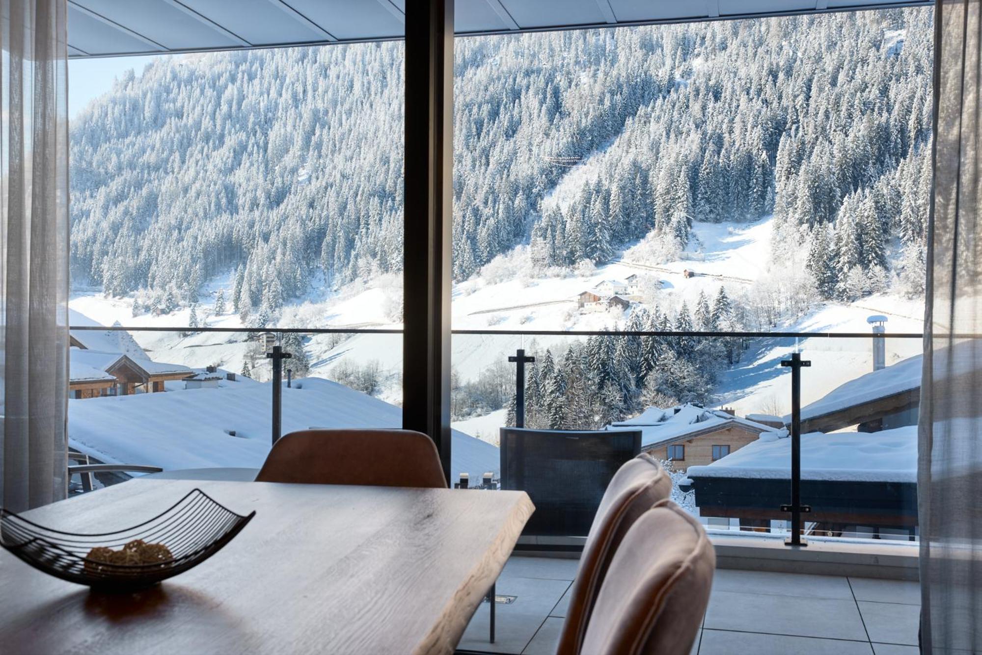 Das Luxurioese Chalet-Apartment In Der Residenz Silvretta - Inklusive Silvretta Card Premium See Kültér fotó